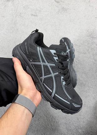 Р.41-46 asics gel-venture black gore tex, термо артикул 1063