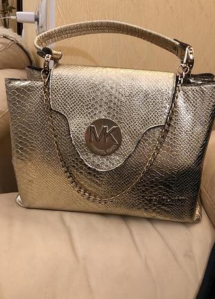 Золота жіноча сумка michael kors в ідеальному стані
