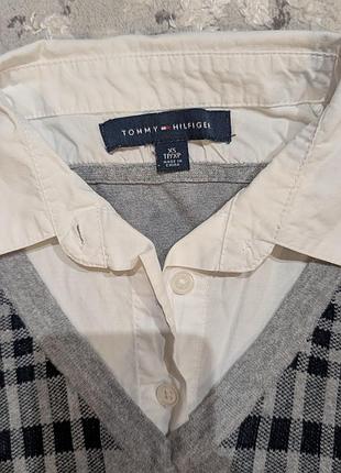 Светр джемпер пуловер 2в1 tommy hilfiger 3