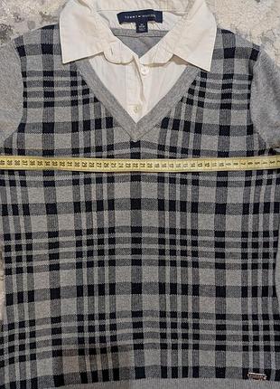 Светр джемпер пуловер 2в1 tommy hilfiger 7