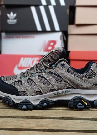 Кросівки merrell moab 3 gtx gore tex хакі з зеленим