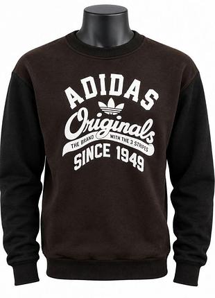 Батник мужской теплый на флисе adidas ( l размер )