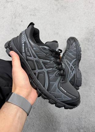 Р.41-45 asics gel-kayano 20 black grey gore tex, термо артикул 1058