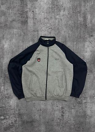Куртка ellesse оригінал сіра олімпійка елес чоловічий бомбер на замку ворквеар l