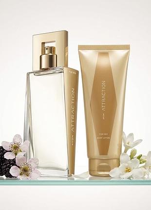 Attraction avon 100 ml , та лосьйон парфумний , набір ейвон