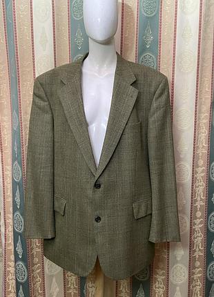 Вовняний чоловічий піджак жакет dormeuil великого розміру