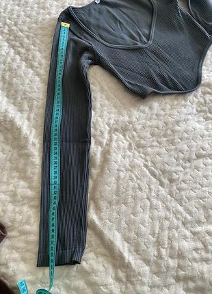 Топ лонгслив в рубчик zara xs s 4