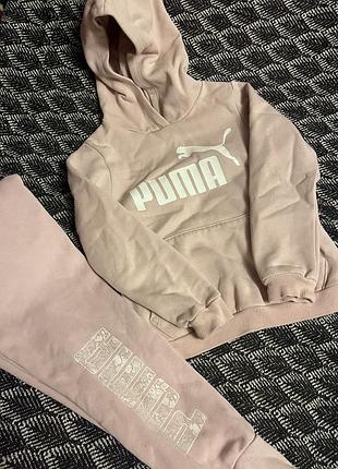 Спортивний костюм puma для дівчинки, рожевий, розмір 128