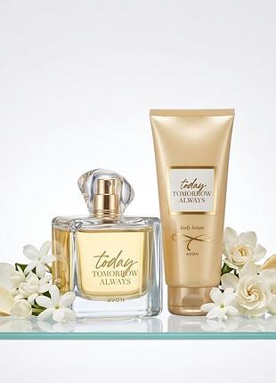 Today avon 100 ml, та парфумний лосьйон. набір жіночий ейвон