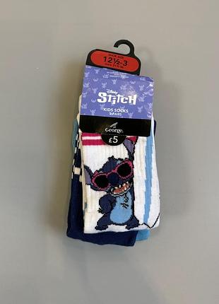 Набор детских носков george disney stitch 3 пары