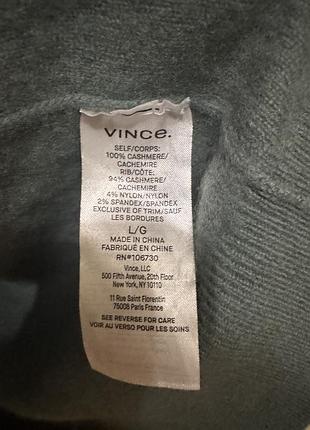 Cashmere quarter zip sweater vince 7