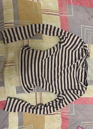 Лонгслив в полоску h&amp;m