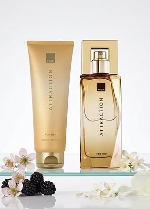 Attraction avon набір , аромат 50 ml та лосьйон для тіла