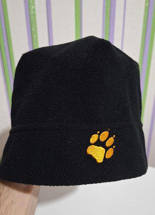 Шапка детская jack wolfskin флисовая оригинал, женская шапочка лыжная, жіноча спортивна шапка флісова, лижна шапка біні