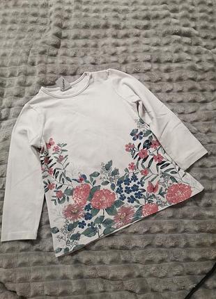 Трикотажна кофта h&m на дівчинку півтора-два роки 92 см лонгслів