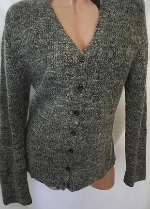 Розпродаж жіночий кардиган l xl шерстяний сірий