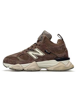 ❄️ кросівки new balance 9060 fur brown beige