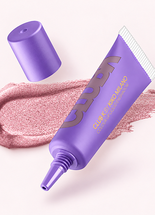 Жидкие тени для век kiko milano club k colour up liquid eyeshadow - 09 betcha shine - розовые с голубым отливом, металлик (000071-09)