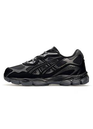 ❄️ кросівки asics gel nyc fur black