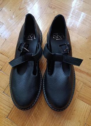 Женские кожаные туфли бренда ska shoes