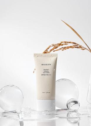 Солнцезащитный крем hayejin ricefila™ sooboon sun cream с индексом защиты spf50+ pa++++ (объем 50 мл /