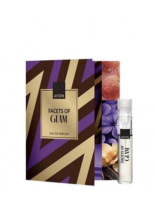 Facets of glam avon 0.6 ml.листівка з пробним зразком