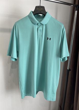 Спортивне чоловіче поло under armour the performance polo / технологічне поло heatgear / розмір l