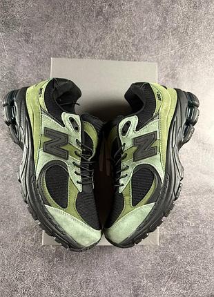 Кроссовки new balance 2002r gore-tex green black
