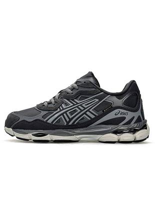 ❄️ кросівки asics gel nyc fur grey metallic