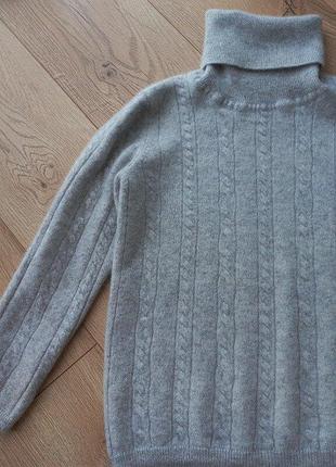 Tomax cashmere гольф водолазка косы 100% кашемир для девочки 8 лет