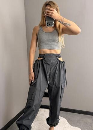Shein штани жіночі сірі розмір. xs