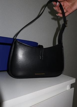 Сумка charles & keith чорна 3