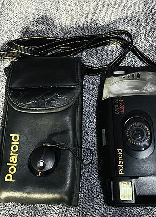 Вінтажний фотоапарат polaroid captiva date auto focus slr + чохол і ремінець