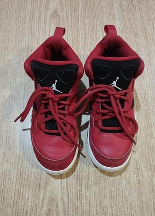 Кожаные хайтопы jordan высокие кроссовки 2