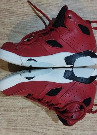 Кожаные хайтопы jordan высокие кроссовки 7