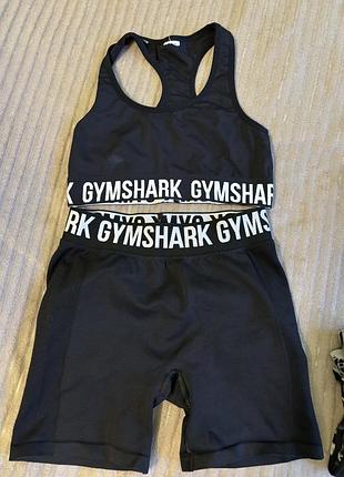 Чорний спортивний комплект gymshark