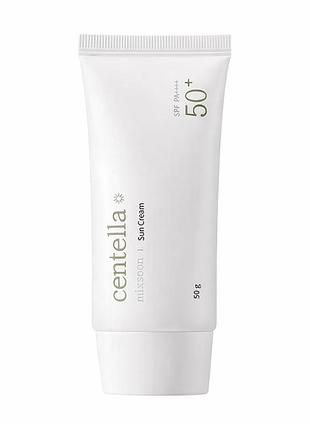 Mixsoon centella sun cream spf50+ pa++++ – сонцезахисний крем з центеллою 50 г