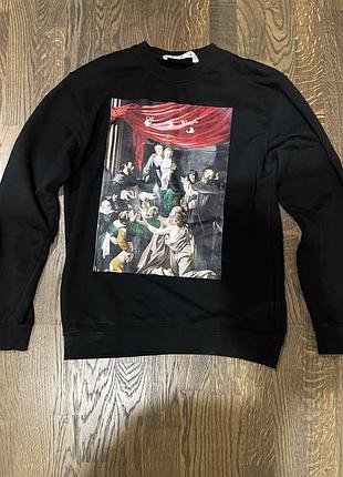 Кофта off-white оригинал мужская, размер l в идеальном состоянии