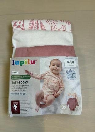Набор боди lupilu для девочки 3 шт.
