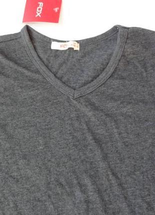 Fox. сіра футболка з вирізом мисика на 4 - 6 та на 12 років.6 фото