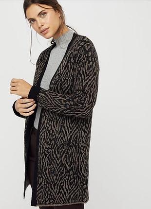 Жіночий подовжений кардиган (коатиган) zoe zebra coatigan британського бренду monsoon