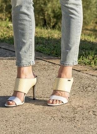 Брендовые босоножки сабо calvin klein (модель cecily), оригинал, р. 38 (us 8)