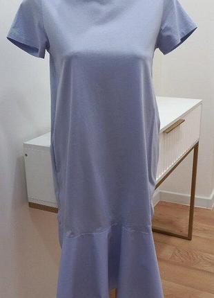 Uniqlo платье миди 100% cotton s-размер