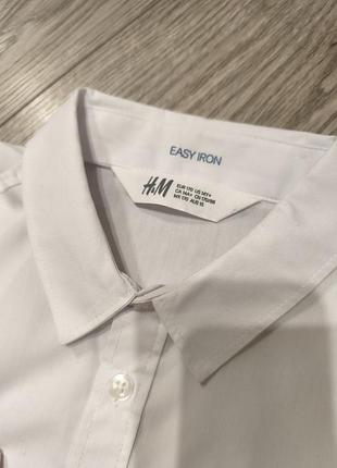 Белая рубашка h&amp;m 170 3