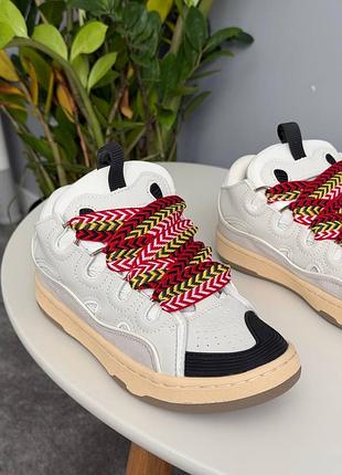 Кросівки lanvin curb sneakers white 5