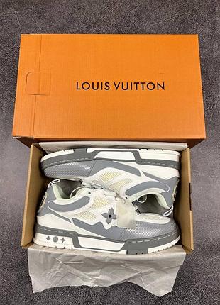 Louis vuitton skate white grey /белые луивитоны 10