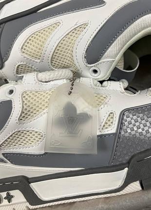 Louis vuitton skate white grey /белые луивитоны 8