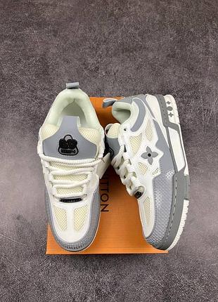 Louis vuitton skate white grey /белые луивитоны 5