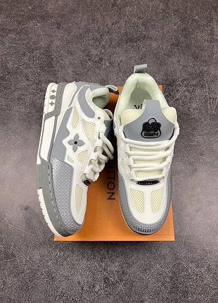 Louis vuitton skate white grey /белые луивитоны 3
