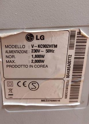 Пилосос lg v-kc902htm 2000w компресор без мішка 10